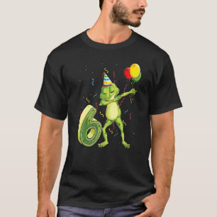 Dab Frog sjätte 6e-födelsedagen sex 6 år gammal da T Shirt