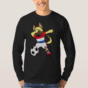 Dab German Shepherd Netherlands Soccer Fläkt Jerse T Shirt