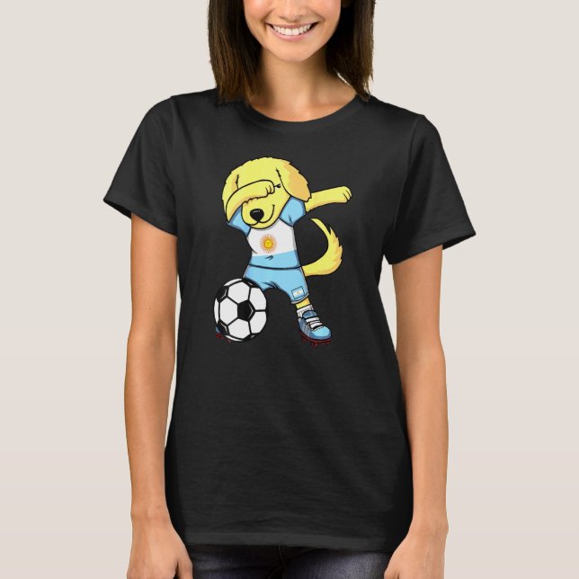 Dab Golden Retriever Argentina Ocer Fläkt Jersey F T Shirt (Framsida)