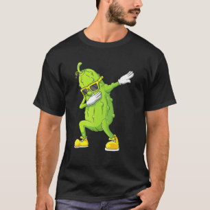 Dab Halloween Pickle Dabbing Dancing Cucumber Cost T Shirt