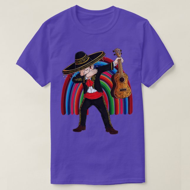Dab Mexican Mariachi Costume Charro Cinco De Mayo T Shirt (Design framsida)