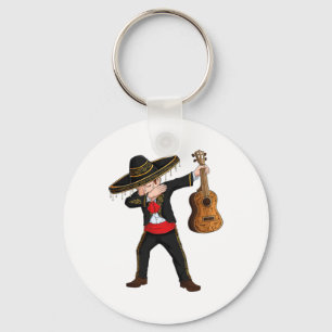 Dab Mexican Mariachi Costume Charro Sombrero Cinco Nyckelring