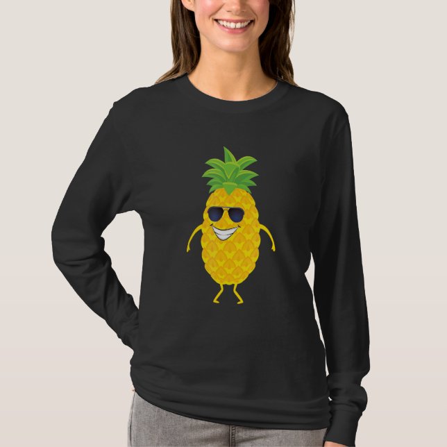 Dab Pineapple Dancing Dabbing Pineapple Fruit T Shirt (Framsida)