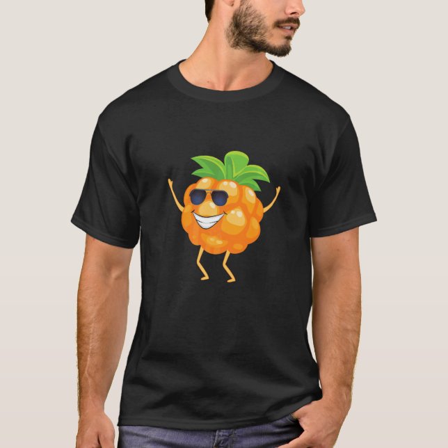 Dab Raspberry Dancing Dabbing Orange Raspberry T Shirt (Framsida)