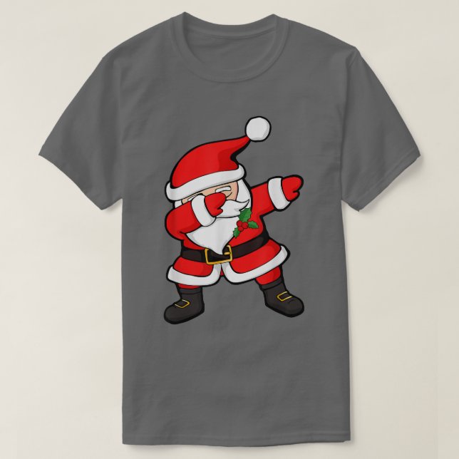 Dab Santa Funny Dabbing jul T Shirt (Design framsida)