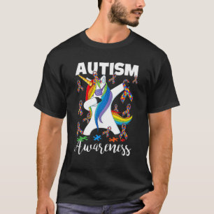 Dab Unicorn Autism Awareness Gifts Manar Boys Kids T Shirt