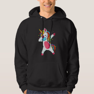 Dab Unicorn Dabbing Unicorn Mouth Guard Breathing Hoodie