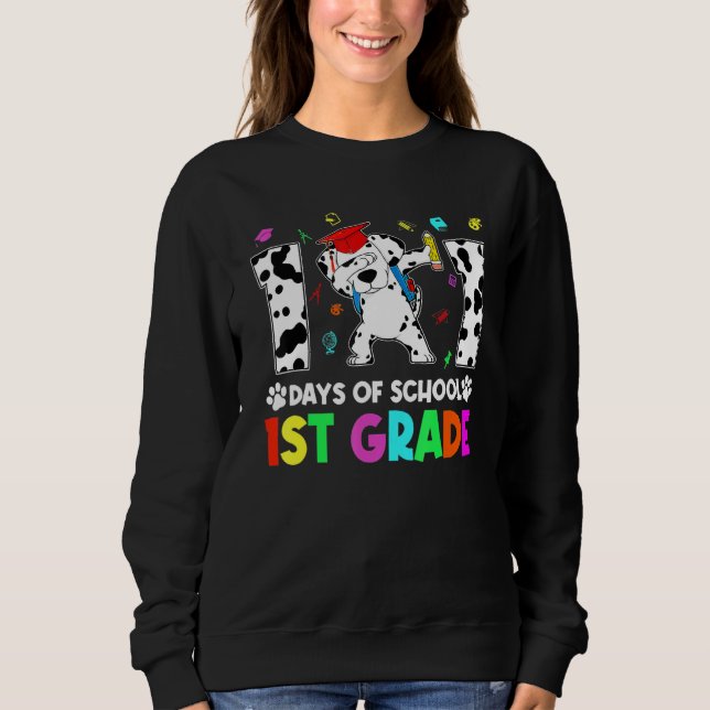 Dabba 101 dagar skola 1:a klass elev lärare t shirt (Framsida)