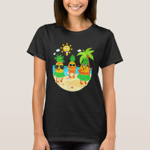 Dabba ananas solglasögon Hawaii strand palmer T Shirt