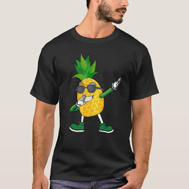 Dabba ananas som bär solglasögon Ananas Dab T Shirt (Framsida)