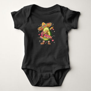 Dabba Avokado Cinco De Mayo Rolig Mexikansk Poncho T Shirt