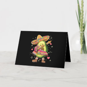 Dabba Avokado Cinco De Mayo Rolig Mexikansk Poncho Tack Kort