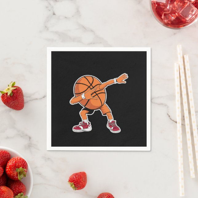 Dabba basketboll rolig sport spelare  pappersservett (Insitu)