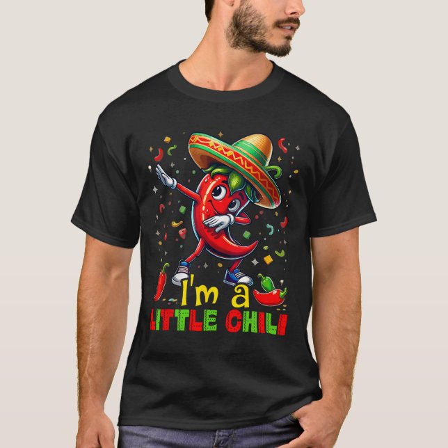 Dabba Chilipeppar Cinco De Mayo Barntröjor Mex T Shirt (Framsida)