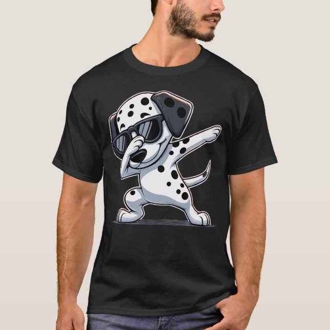 Dabba dalmatiner Rolig dalmatiner hund Dab dans T Shirt (Framsida)