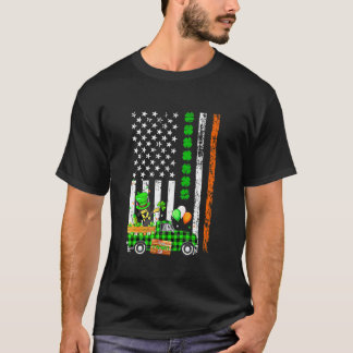 Dabba Dobermann Hund Shamrock Us Flag St Patrick' T Shirt