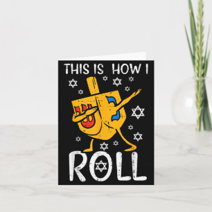Dabba Dreidel Fula Hanukkah Roliga Chanukah Män Kv Kort