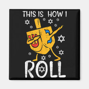 Dabba Dreidel Fula Hanukkah Roliga Chanukah Män W Magnet