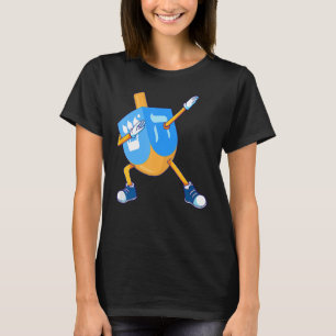 Dabba Dreidel Hanukkah Dansande Chanukah Barn Tjej T Shirt