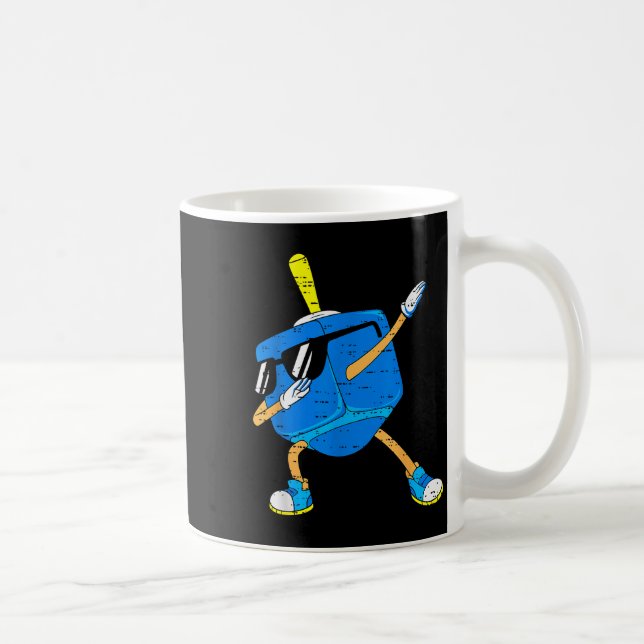 Dabba Dreidel Hanukkah Dansande Chanukah Småbarn  Kaffemugg (Höger)