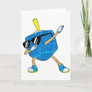 Dabba Dreidel Hanukkah Dansande Chanukah Småbarn  Kort