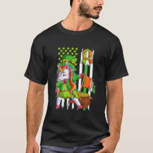 Dabba Enhörning Tomte St Patrick's Day Irländska T Shirt