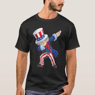 Dabba Farbror Sam 4:e Juli Pojkar Män Dab D T Shirt