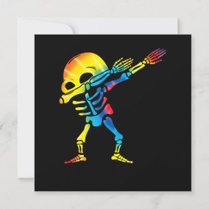 Dabba Halloween skelett Dab Hip Hop Skalle Inbjudningar