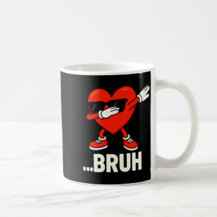 Dabba hjärta singlar bruh meme rolig valentin kaffemugg