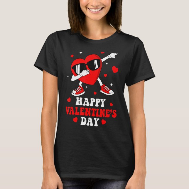 Dabba Hjärtformade Solglasögon Gott Alla Hjärtans  T Shirt (Framsida)