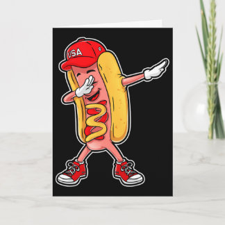 Dabba Hot Dog T Shirt 4 juli Hotdog Merica Kort