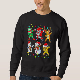 Dabba jul ful jultröja Santa Dab Squad Lång Ärmad Tröja