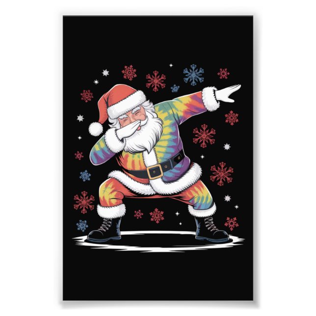 Dabba jul Santa ful jul jul Fototryck (Framsidan)