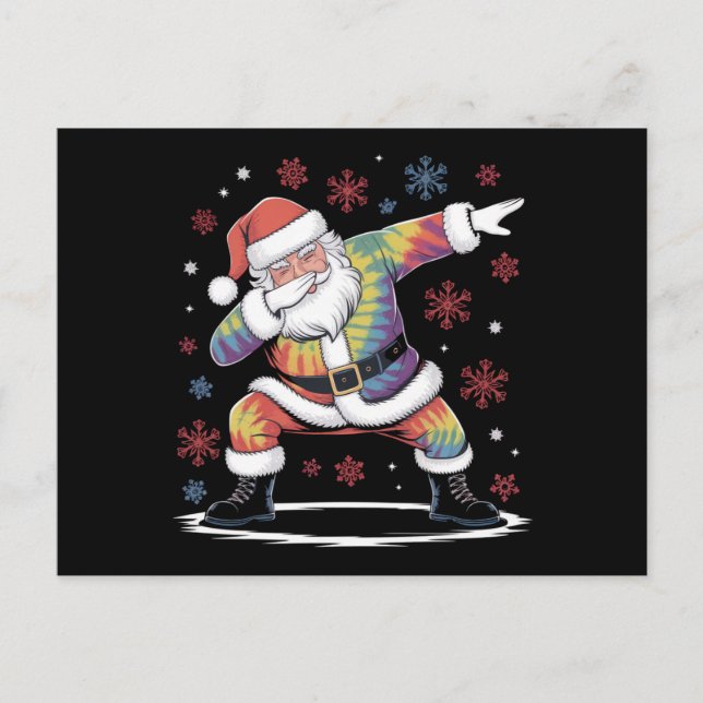 Dabba jul Santa ful jul jul Vykort (Framsida)