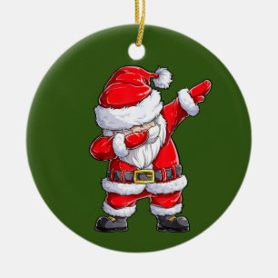 Dabba Jultomten juljubilar, pojkar och flickor, Da Julgransprydnad Keramik