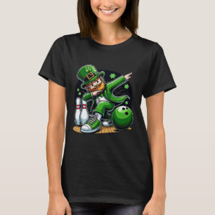 Dabba Leprechaun Bowling Irländsk bowlare St Patri T Shirt