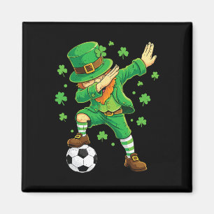 Dabba Leprechaun Rolig Irländsk Pojke St Patricks Magnet