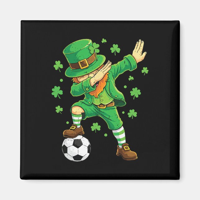 Dabba Leprechaun Rolig Irländsk Pojke St Patricks  Magnet (Framsidan)