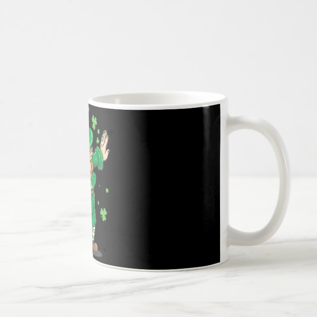 Dabba Leprechaun St Patricks Day Rolig Irländsk Ki Kaffemugg (Höger)