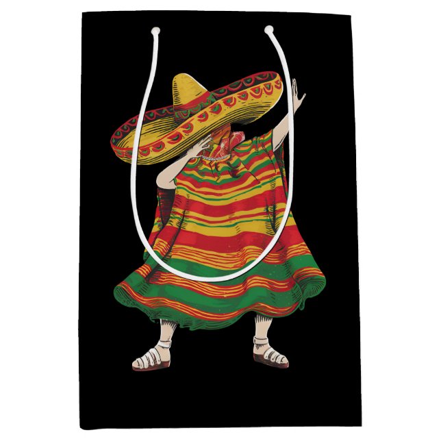 Dabba mexikansk poncho Cinco De Mayo fiesta fest (Framsidan)