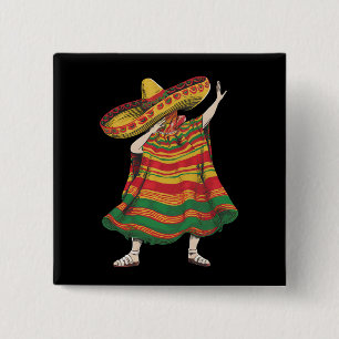 Dabba mexikansk poncho Cinco De Mayo Fiesta-fest Knapp