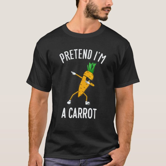 Dabba morot grönsaksbotaniker veganer t shirt (Framsida)