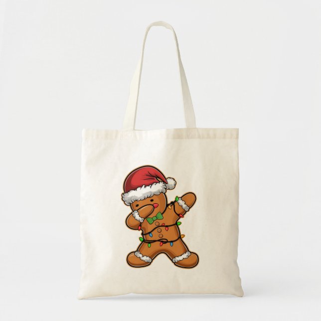 Dabba pepparkaksträd Ljus jul Tygkasse (Framsidan)