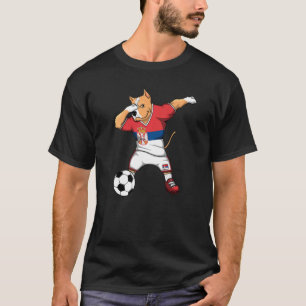 Dabba Pitbull Serbien Fotbollsfans Tröja Serbisk