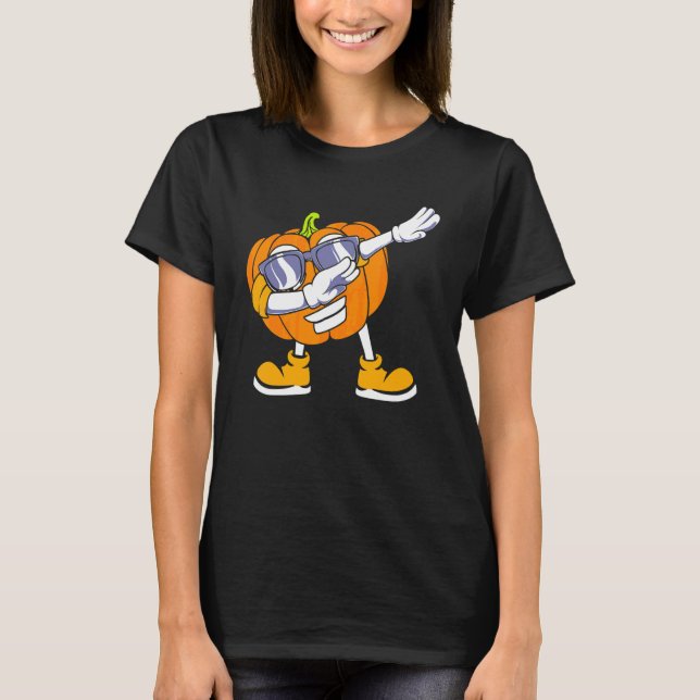 Dabba Pumpahuvud Halloween T Shirt (Framsida)