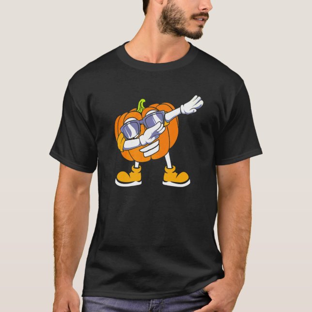 Dabba Pumpahuvud Halloween T Shirt (Framsida)