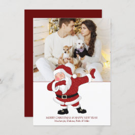 Dabba Red Jultomten| Roligt Helgdag JULAFTON Humor Julkort