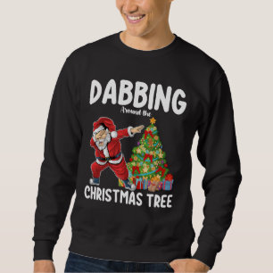 Dabba runt julgranen Santa Holiday Lång Ärmad Tröja