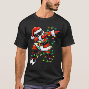Dabba Santa Fotboll Julbelysning Xmas Fotboll T Shirt
