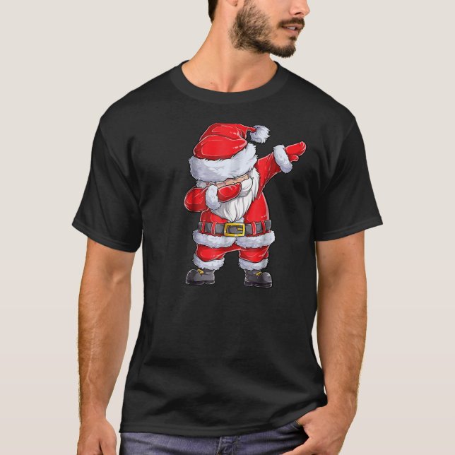 Dabba Santa Shirt jul Boys Kids Manar Julafton T Shirt (Framsida)